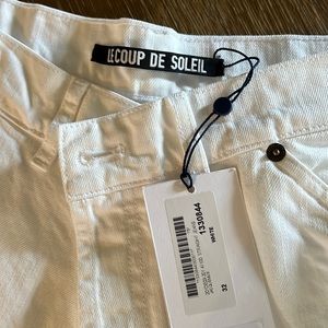 Jacquemus white jeans brand new ankle  fit